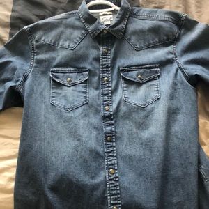 Old Navy Denim Button Up Shirt